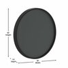 Flash Furniture Canterbury 18 Round Wall Mounted Magnetic Chalkboard w/Eraser and Chalk in Black Pine Wood Frame HGWA-CHKCIRCLE18-BLK-GG